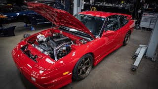 180SX TYPE X FULL ENGINE REFRESH SR20det [upl. by Akeenat]