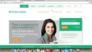 Citizens Bank Online Banking Login Instructions [upl. by Frederich]