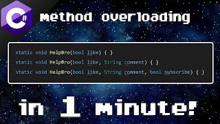 C method overloading 🤯 [upl. by Aicelav]