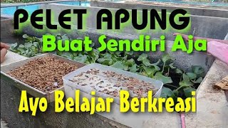 takaran dan bahan di deskripsi cara membuat pelet apung tanpa mesin canggih [upl. by Ynhoj]