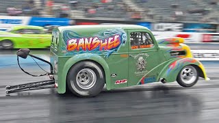 UK Outlaw Anglia Drag Racing Compilation [upl. by Atinad]