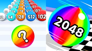 Ball Run 2048 vs Number Ball 3D  All Level Gameplay AndroidiOs Mobile GameEsc25 [upl. by Watt352]