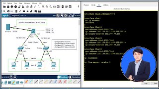 Configure DHCP Relay Agent on Core Switch SWLayer 3 Speak Khmer [upl. by Kimitri614]