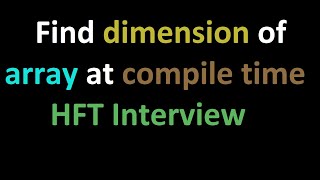 C Template Metaprogramming  HFT Interview Question [upl. by Milli676]