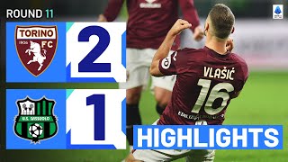 TORINOSASSUOLO 21  HIGHLIGHTS  Vlasic back to scoring ways  Serie A 202324 [upl. by Hermia]