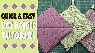 Quick amp Easy Pot Holder Tutorial [upl. by Canon539]