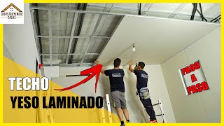 🔶 Como hacer un TECHO de YESO LAMINADO 🔶 CIELORRASO Pladur cartón yeso Drywall 2021 [upl. by Selinda]