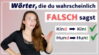 NATÜRLICH Deutsch sprechen  Übungen Auslautverhärtung Deutsche Aussprache lernen B1 B2 C1 C2 [upl. by Annaer]