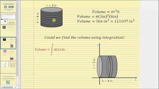 Determinar el volumen de sólidos por rebanadas  Aplicación de integración [upl. by Minica]