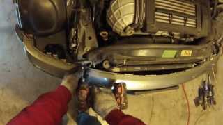 Front End Service mode 200206 MINI Cooperradiatorbumper removal howto [upl. by Atnoled]