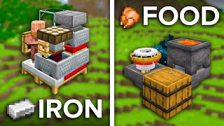 10 Unbelievably TINY Minecraft Farms [upl. by Romeyn]