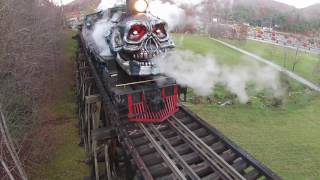 TWEETSIE GHOST TRAIN BLOWING ROCK NC USA [upl. by Nnaillij111]