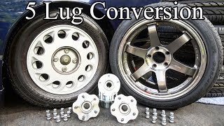 DIY 5 Lug Conversion on your Car or Truck [upl. by Nnayd657]