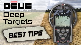 XP DEUS deepest mode settings  How to locate big deep targets [upl. by Klemens]