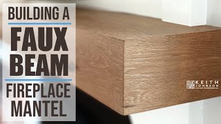 Learn how to miter fold Floating fireplace mantel [upl. by Ylimme]