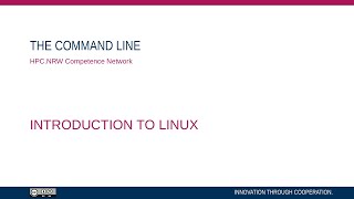 Introduction to Linux in HPC Part 0214  The Command Line [upl. by Laraine]