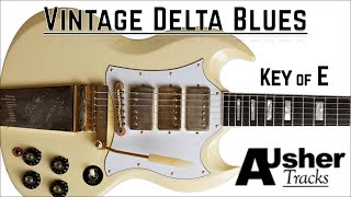 Vintage Delta Blues in E  Guitar Backing Track [upl. by Quinton615]