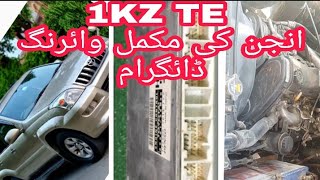 Toyota 1KZ TE Engine wiring Daigram Toyota land cruiser Prado 2002 [upl. by Maggy]