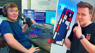 WIRELESS KEYBOARD PRANK Ft MrFreshAsian amp Click Office [upl. by Teddi736]