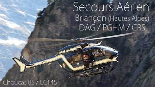 Secours aérien de Briançon Hautes Alpes  DAG  PGHM  CRS [upl. by Assirralc863]