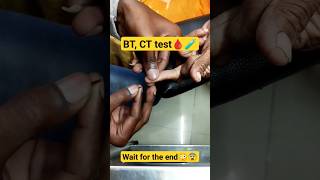 BT CT test in hindi  BT CT test physiology practical  BT CT kaise kiya jata hay ytshorts shorts [upl. by Nalyad653]