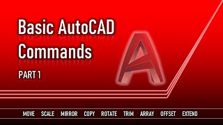 Essential Modify Panel Commands in AutoCAD Part 1 [upl. by Rednael364]