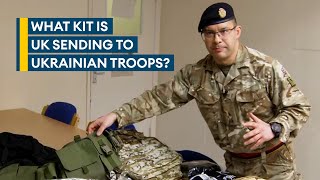 Inside a Ukrainian soldiers UKsupplied kit bag [upl. by Nnyleahs974]