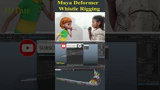 Maya Deformer Rigging shorts [upl. by Lynett498]