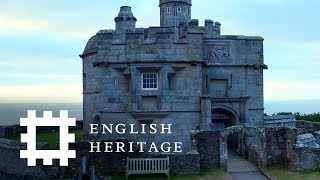 Postcard from Pendennis Castle Cornwall  England Drone Footage [upl. by Jayme]