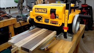 DeWalt DW735 13quot Thickness Planer Review [upl. by Rusert]