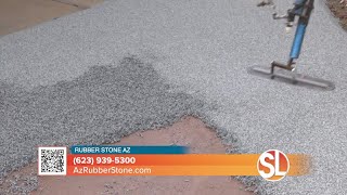 Refurbish your ugly patio with concrete coating from Rubber Stone AZ [upl. by Skerl]