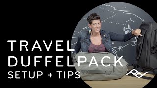 Peak Design Travel Duffelpack 65L Setup  Tips [upl. by Zeus]