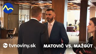 Matovič vracia úder  konflikt s poslancom Mažgútom  tvnovinysk [upl. by Dnomad]