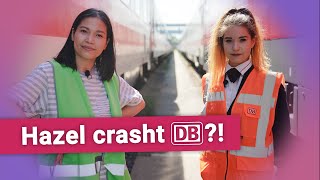 Pocket Hazel testet Lokführerin als Ausbildung bei der Deutschen Bahn [upl. by Mcripley]