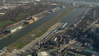 Unexploded World War 2 bomb shuts London City Airport  ITV News [upl. by Llednik]