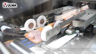 Horizontal Flow Wrapper FS 400 for meat and poultry products in trays [upl. by Matthus]