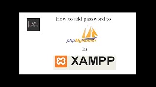 How to add password to PHPmyadmin in XAMPP setup [upl. by Corsetti]