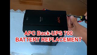 APC BackUPS 700 Battery Replacement [upl. by Shurlock]