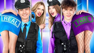 Real vs Fake Police Officer Good Boy vs Bad Girl  My Girlfriend is a Criminal [upl. by Hannaj660]