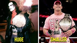 10 Biggest WWE Title Downgrades In History [upl. by Eerolam]