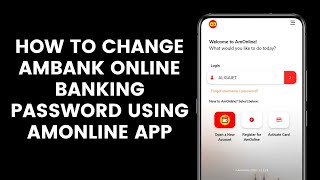 How to Change or Reset AmBank Internet Banking Password Using AmOnline App [upl. by Rawden]