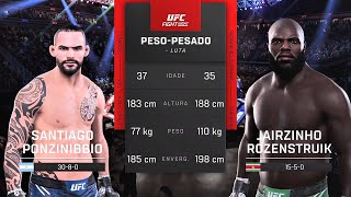 Santiago Ponzinibbio🇦🇷 vs Jairzinho Rozenstruik🇸🇷  Semifinal [upl. by Airdnazxela234]