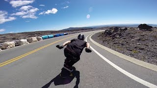 Longboarding Mt Ruapehu Freeride [upl. by Feetal]