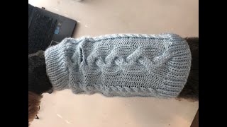 DIY Cable Knit Dog Sweater [upl. by Halludba]