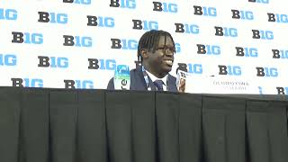 2023 Big Ten Media Days Olu Fashanu [upl. by Leahci842]