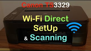 Canon TS3329 WiFi Direct SetUp Scanning amp Connecting to iPhone amp Review [upl. by Elag421]