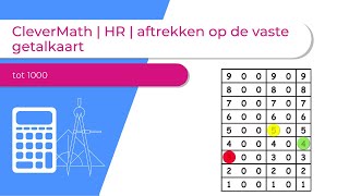 CleverMath  HR  aftrekken op de vaste getalkaart tot 1000 [upl. by Notsek141]