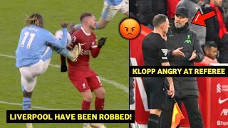 Jurgen Klopp angry reaction to Dokus Controversial Kick to Mac Allisters Chest [upl. by Hessney339]