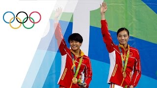 Chinas Wu wins fourth consecutive gold in Womens Synchronized Diving [upl. by Kalvin]