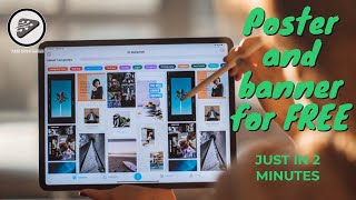 How to make Poster for FREE just in 2 minutes  FREE Poster Maker [upl. by Modesty]